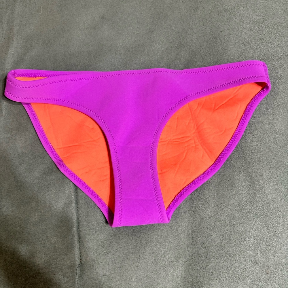 Triangl Swimwear Purple and Orange Bikini Bottom